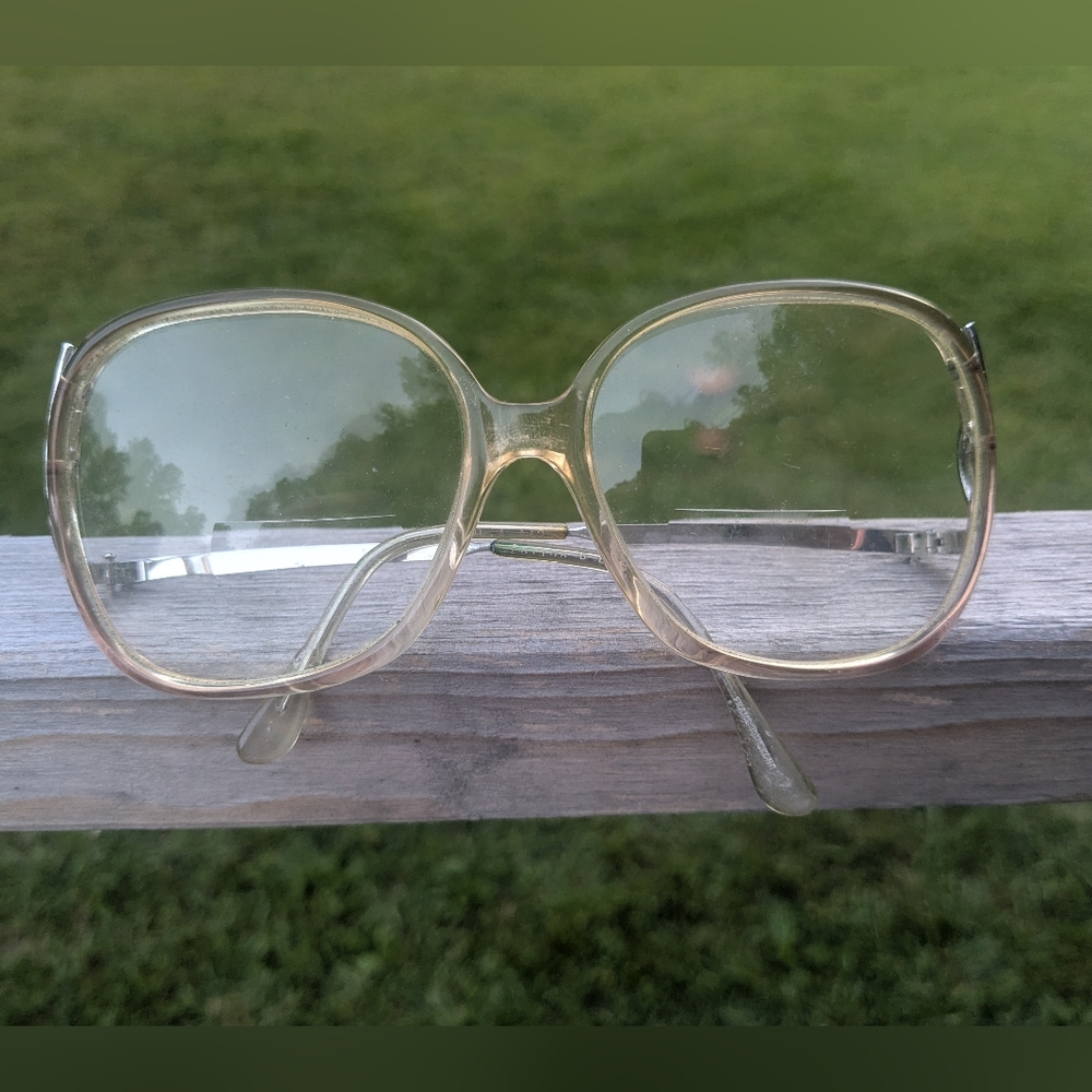 Vintage Grandma Glasses Oversized Retro Eyeglasses Frames Granny Style 5" Wide